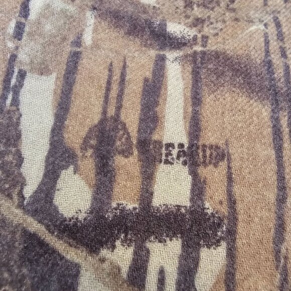 L.L.Bean Men's Camouflage Button-Up Shirt, Loose Fit, Long Sleeves, Size Large - Picture 7 of 12